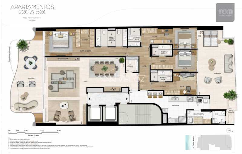 Apartamento à venda com 3 quartos, 285m² - Foto 7