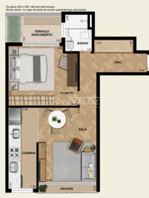 Apartamento à venda com 1 quarto, 48m² - Foto 9