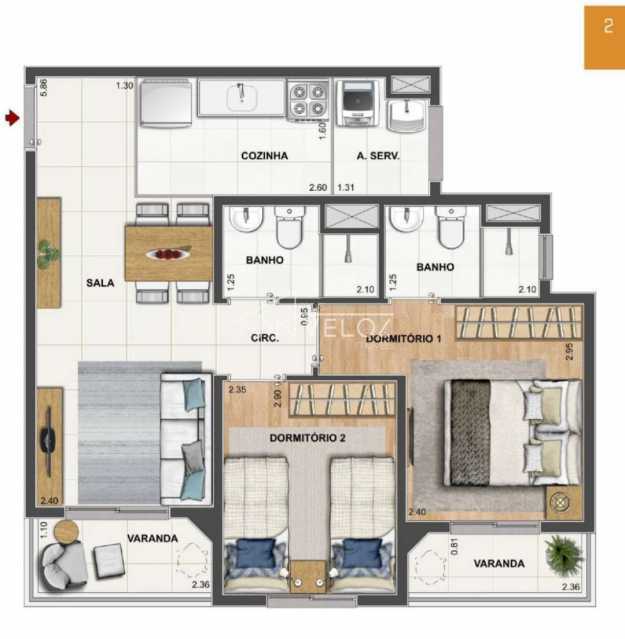 Apartamento à venda com 2 quartos, 52m² - Foto 13