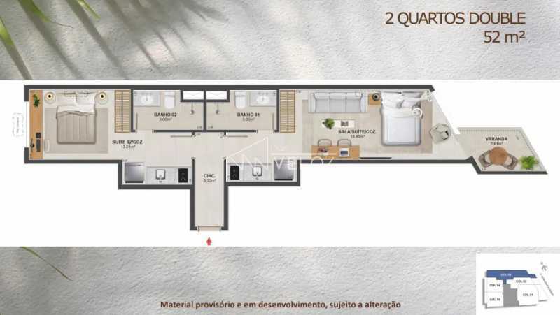 Apartamento à venda com 2 quartos, 52m² - Foto 2