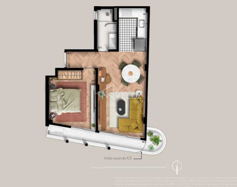 Apartamento à venda com 1 quarto, 50m² - Foto 5