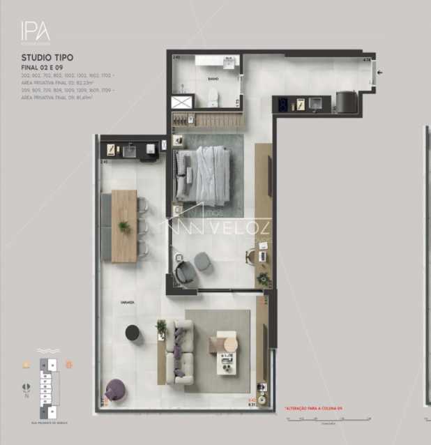 Apartamento, 1 quarto, 81 m² - Foto 2