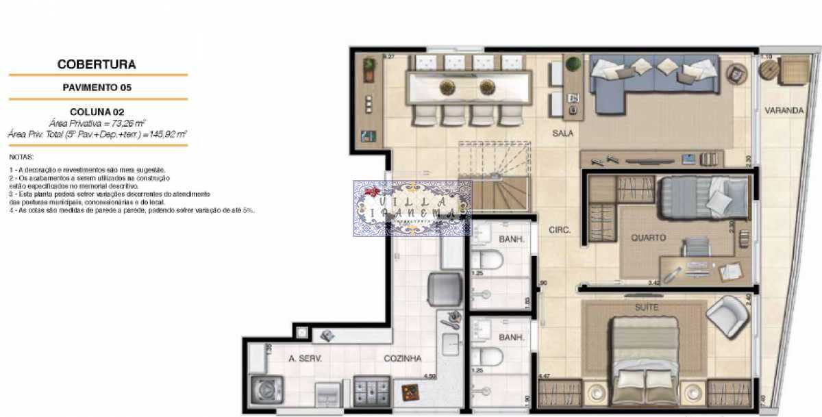 Apartamento à venda com 3 quartos, 146m² - Foto 1