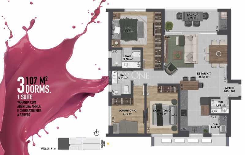 Apartamento à venda com 3 quartos, 107m² - Foto 11