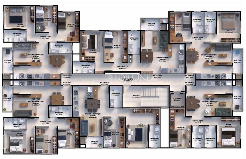 Apartamento à venda com 3 quartos, 69 - Foto 6