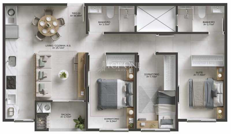 Apartamento, 3 quartos, 70 m² - Foto 20