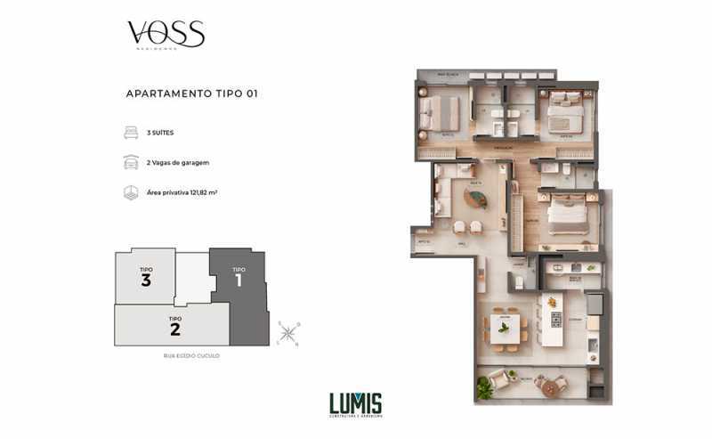 Apartamento à venda com 3 quartos, 121m² - Foto 4