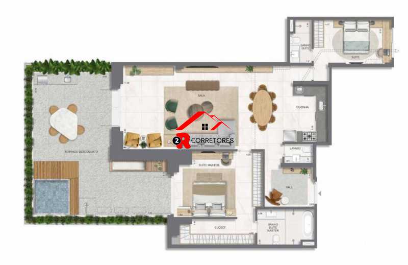 Apartamento à venda com 2 quartos, 194m² - Foto 2