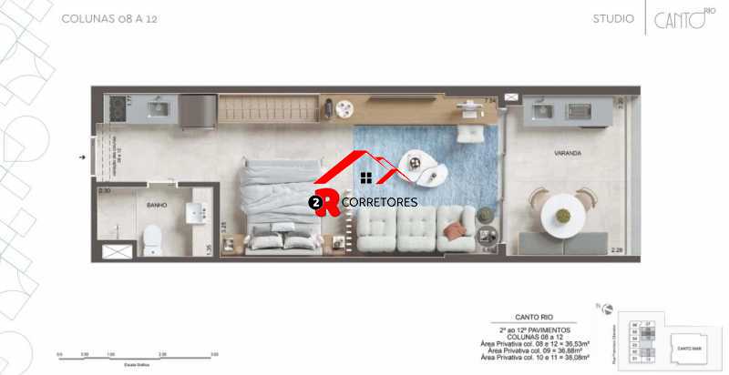 Apartamento à venda com 1 quarto, 39m² - Foto 2