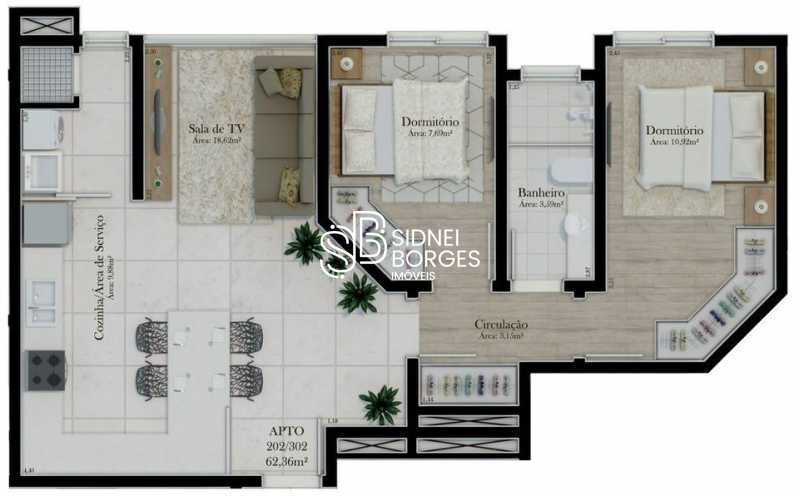 Apartamento à venda com 2 quartos, 62m² - Foto 19