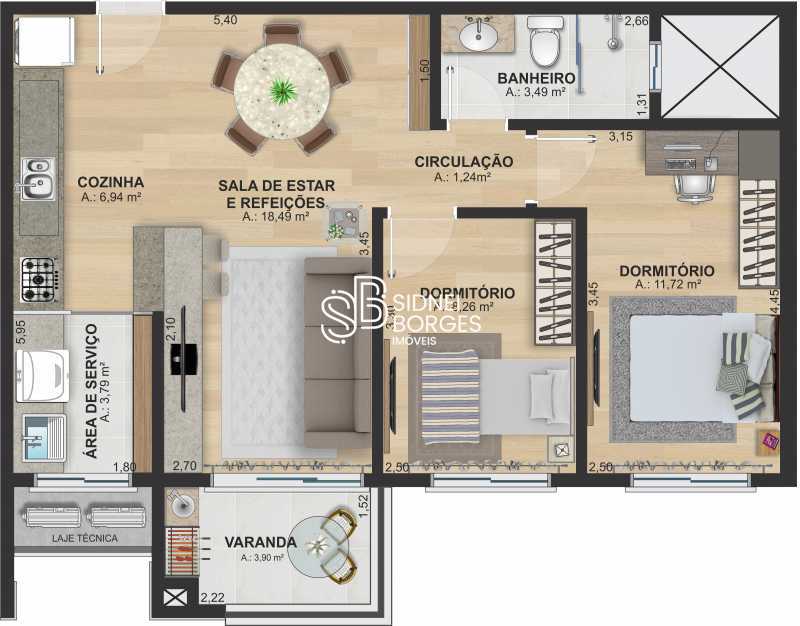 Apartamento à venda com 2 quartos, 78m² - Foto 19