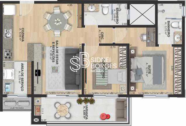 Apartamento à venda com 2 quartos, 78m² - Foto 20