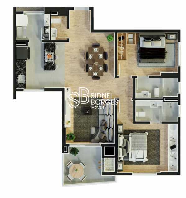 Apartamento à venda com 2 quartos, 64m² - Foto 7