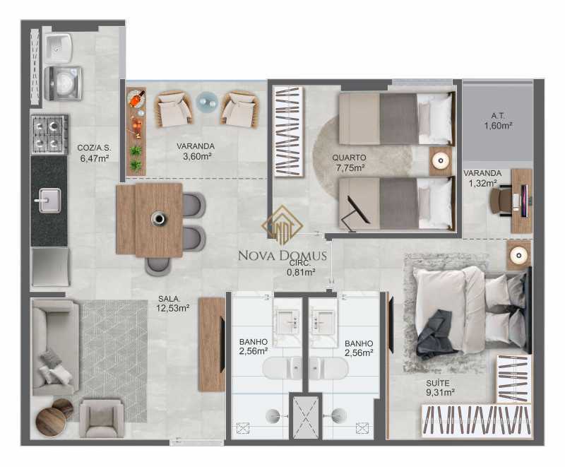 Apartamento à venda com 2 quartos, 63m² - Foto 21