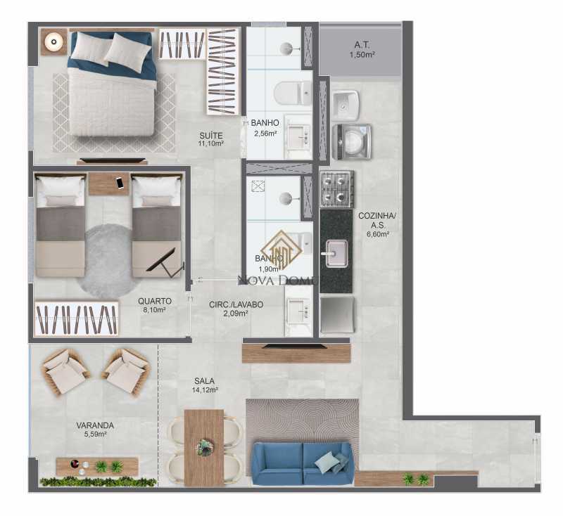 Apartamento à venda com 2 quartos, 63m² - Foto 23