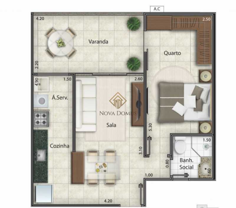 Apartamento à venda com 1 quarto, 48m² - Foto 20