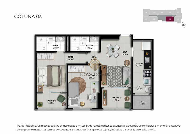 Apartamento à venda com 2 quartos, 58m² - Foto 21