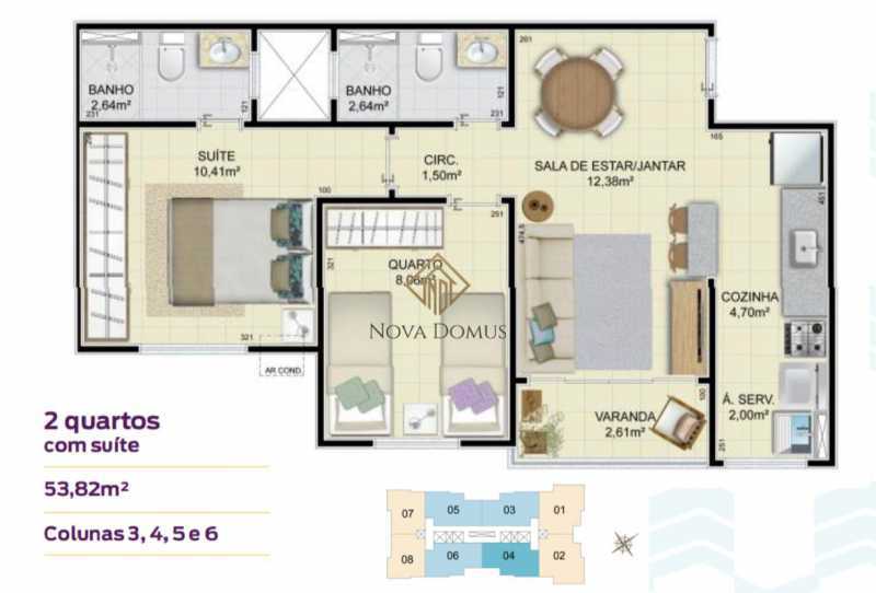 Apartamento à venda com 2 quartos, 53m² - Foto 14