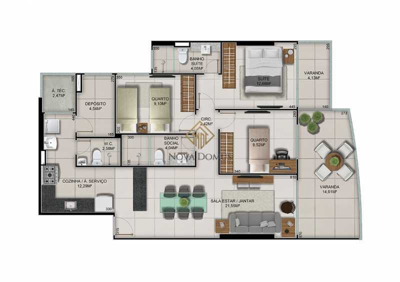 Apartamento à venda com 3 quartos, 121m² - Foto 15