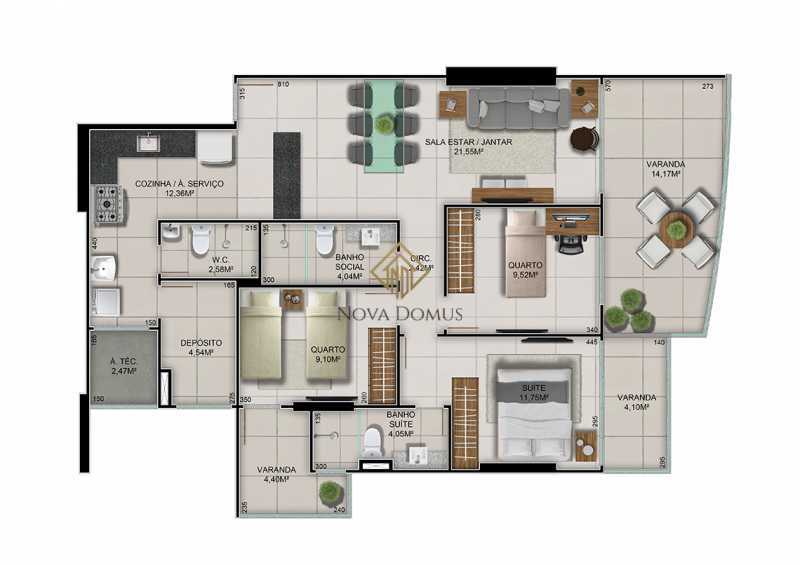 Apartamento à venda com 3 quartos, 121m² - Foto 16