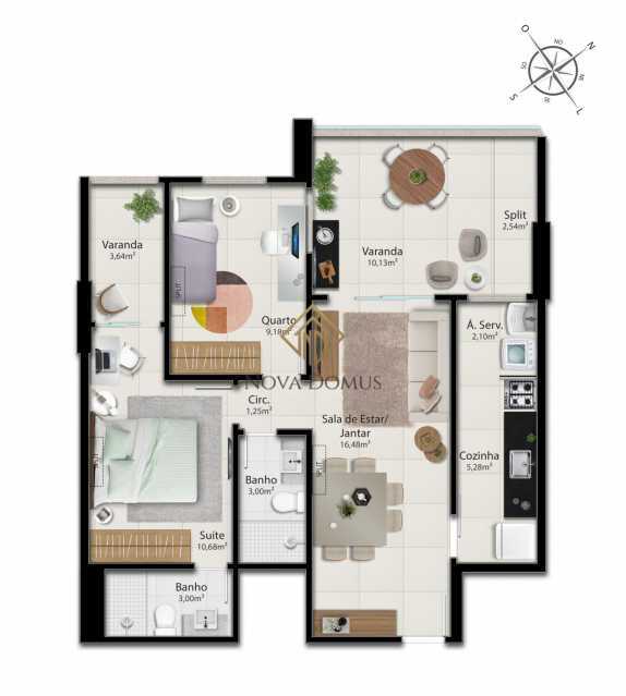 Apartamento à venda com 2 quartos, 76m² - Foto 20