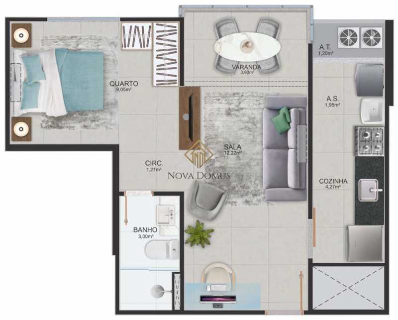 Apartamento à venda com 1 quarto, 39m² - Foto 22