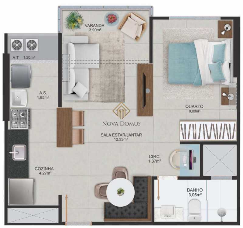 Apartamento à venda com 1 quarto, 39m² - Foto 23