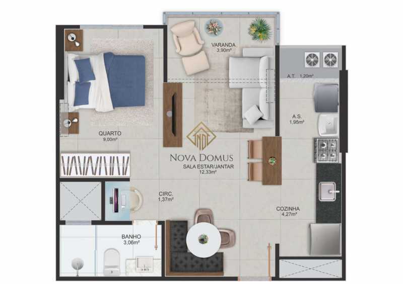 Apartamento à venda com 1 quarto, 41m² - Foto 24