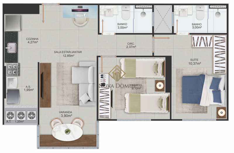 Apartamento à venda com 1 quarto, 41m² - Foto 25