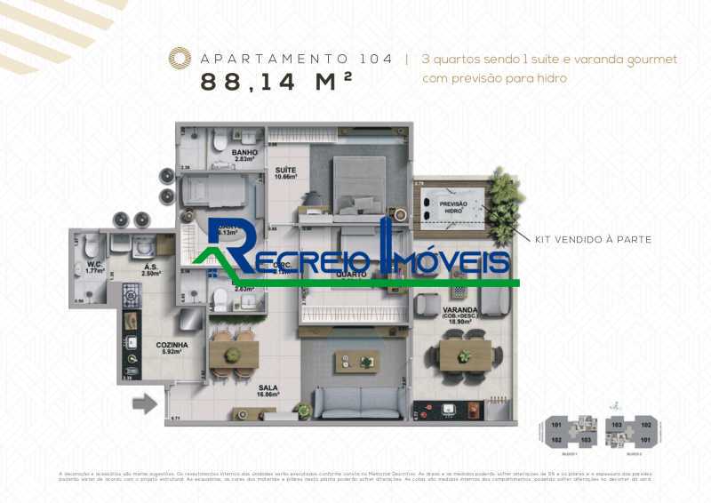 Apartamento à venda com 3 quartos, 108m² - Foto 23