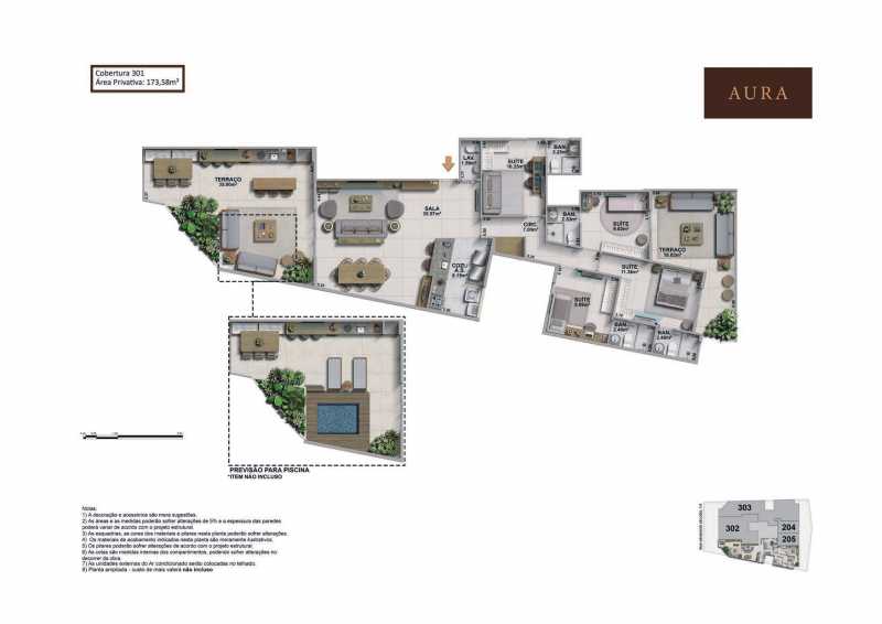 Cobertura, 4 quartos, 173 m² - Foto 19