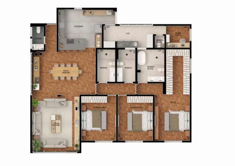 Apartamento à venda com 3 quartos, 220m² - Foto 13