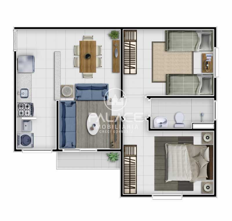 Apartamento, 2 quartos, 57 m² - Foto 2