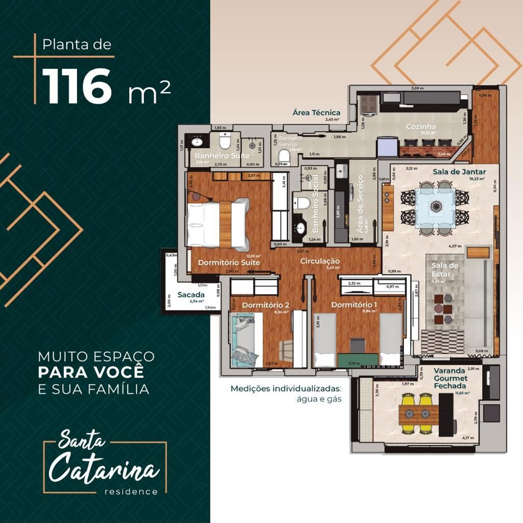 Apartamento à venda com 3 quartos, 116m² - Foto 5