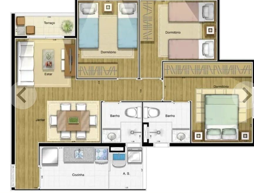 Apartamento à venda com 3 quartos, 64m² - Foto 15