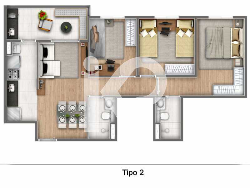 Apartamento à venda com 3 quartos - Foto 5