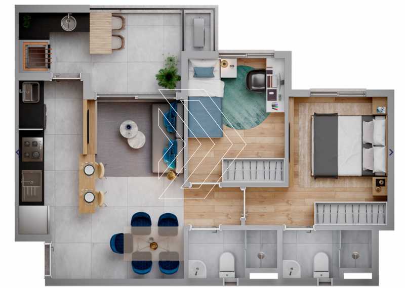 Apartamento, 2 quartos, 55 m² - Foto 1