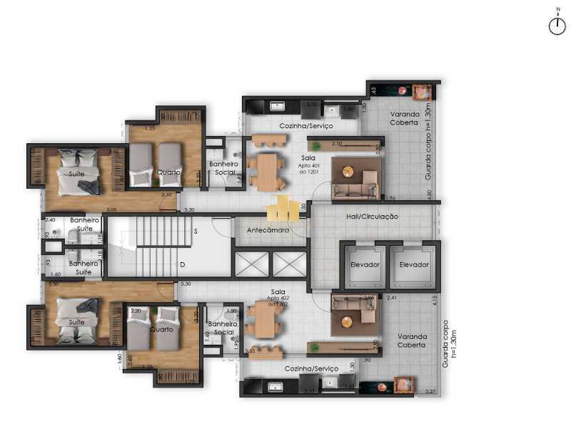 Apartamento, 2 quartos, 70 m² - Foto 11