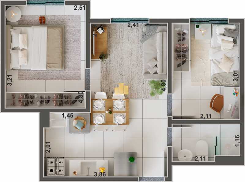 Apartamento à venda com 2 quartos, 36m² - Foto 14