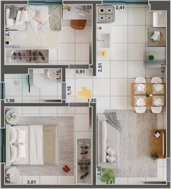Apartamento à venda com 2 quartos, 36m² - Foto 14