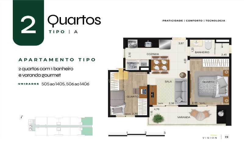 Apartamento, 2 quartos, 45 m² - Foto 15