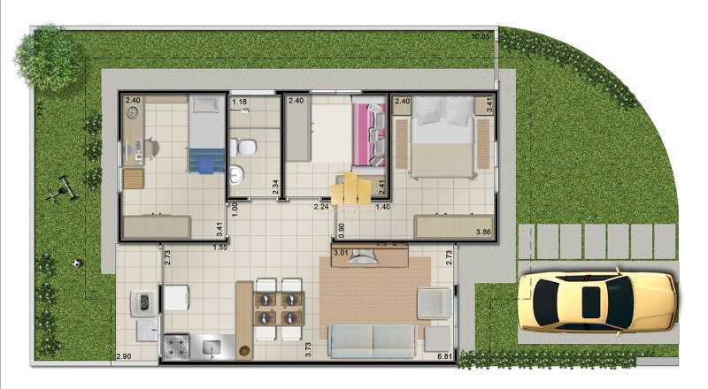 Casa de Condomínio, 3 quartos - Foto 3