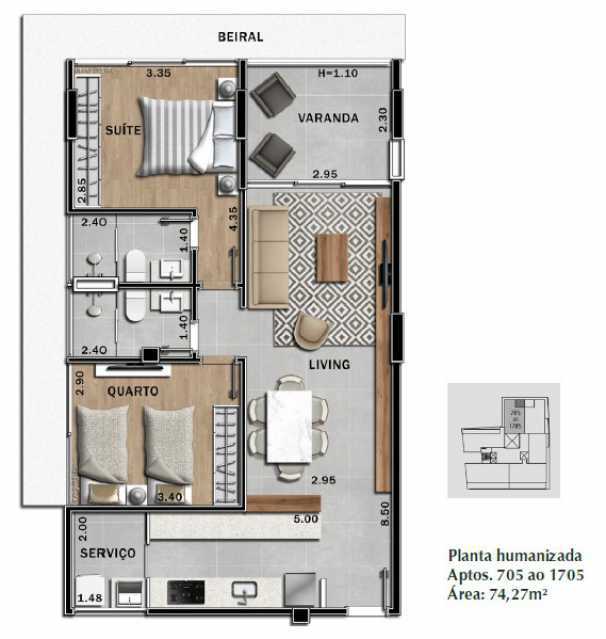 Apartamento à venda com 2 quartos, 74m² - Foto 22