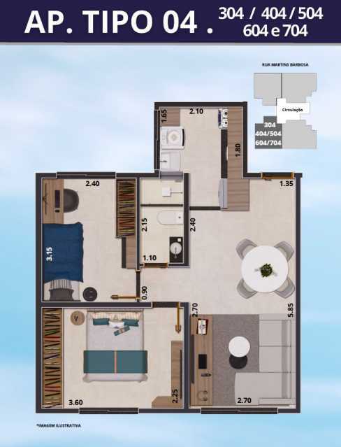 Apartamento à venda com 2 quartos, 45m² - Foto 1