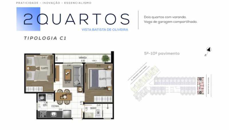 Apartamento à venda com 2 quartos, 42m² - Foto 6