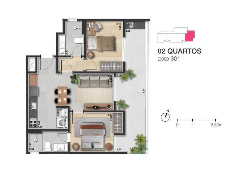 Apartamento à venda com 2 quartos, 64m² - Foto 30