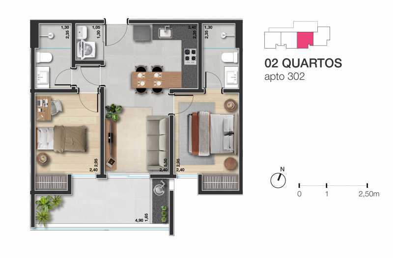 Apartamento à venda com 2 quartos, 55m² - Foto 30