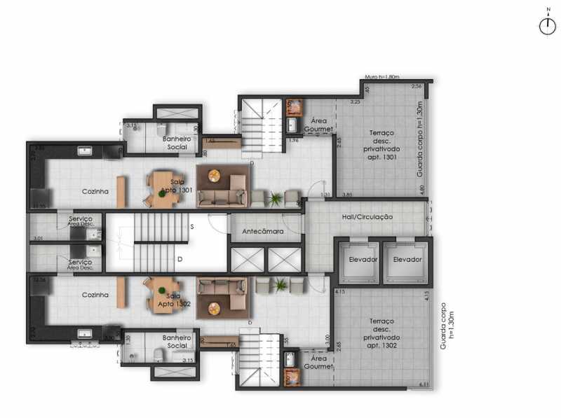 Cobertura à venda com 3 quartos, 140m² - Foto 6