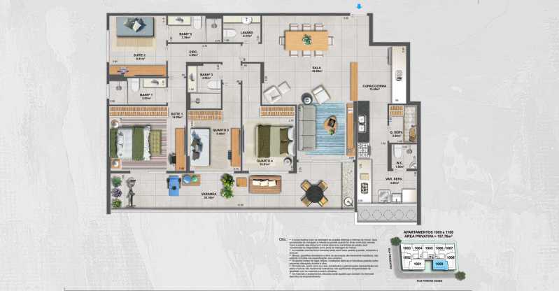 Apartamento à venda com 4 quartos, 157m² - Foto 4