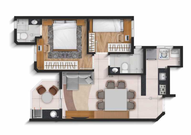 Apartamento, 2 quartos, 55 m² - Foto 19